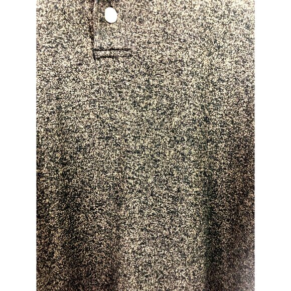 Preswick & Moore Men's Size XL Black & Tan Silk Blend Short Sleeve Polo Shirt - Picture 4 of 8